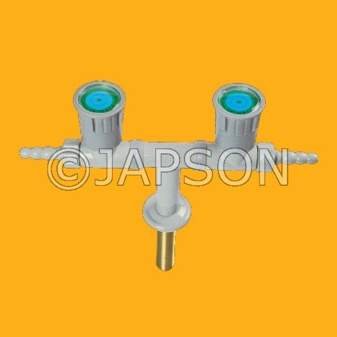 Gas Tap, Euro, 2 Way 180°, for Pharma & Lab Gas Tap, Euro, 2 Way 180°, for Pharma & Lab